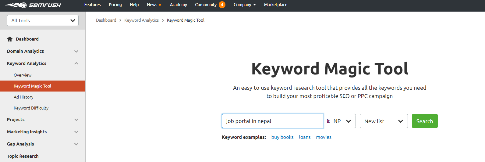 semrush With Digital Terai